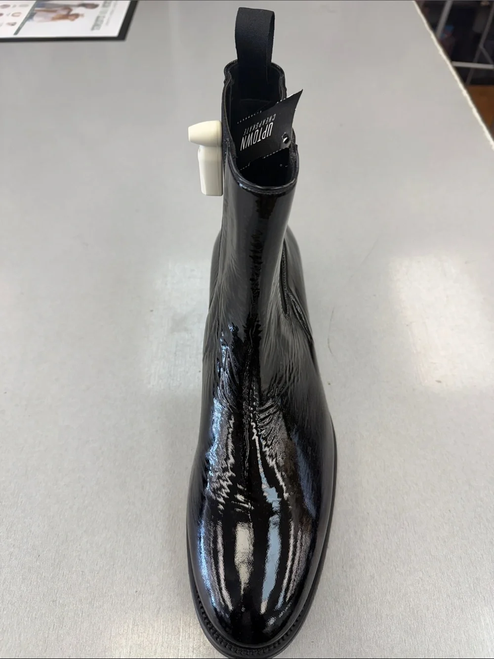 Tom Ford Black Patent Chelsea Boot